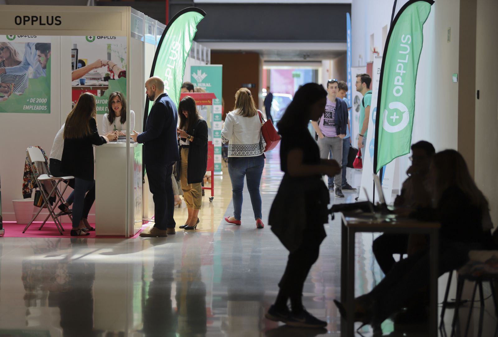 La imágenes de la V Feria de Empleo de la UMA