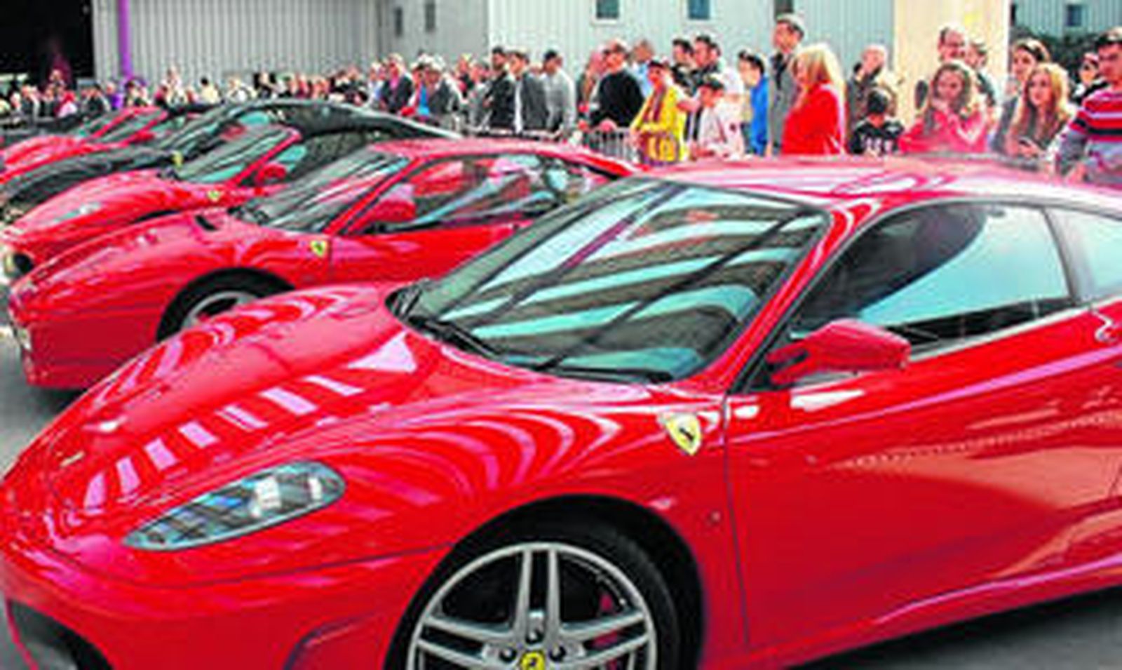 La concentración de Ferrari en 2015.