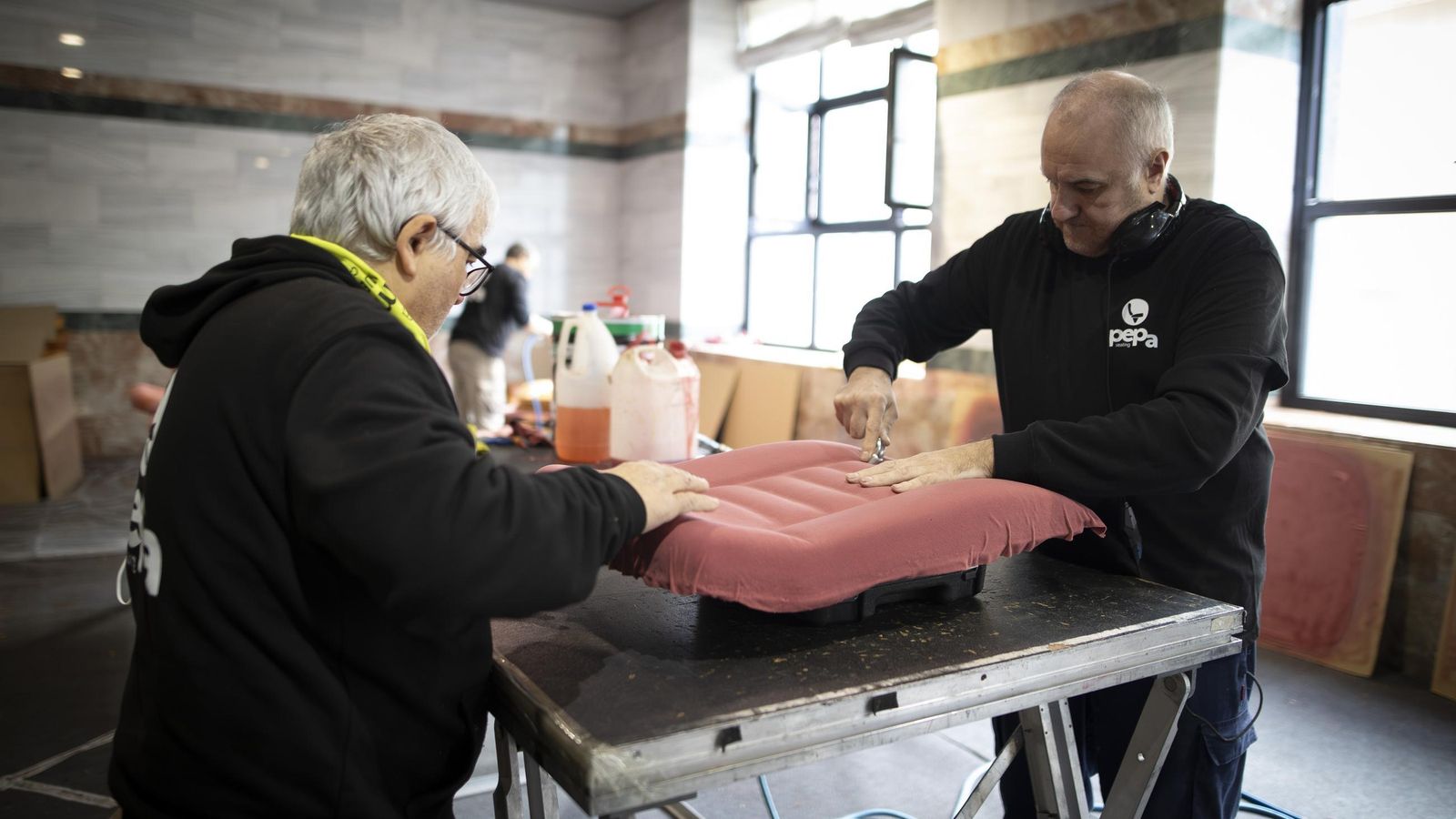 Trabajos de adaptación del Palacio de Congresos de Granada