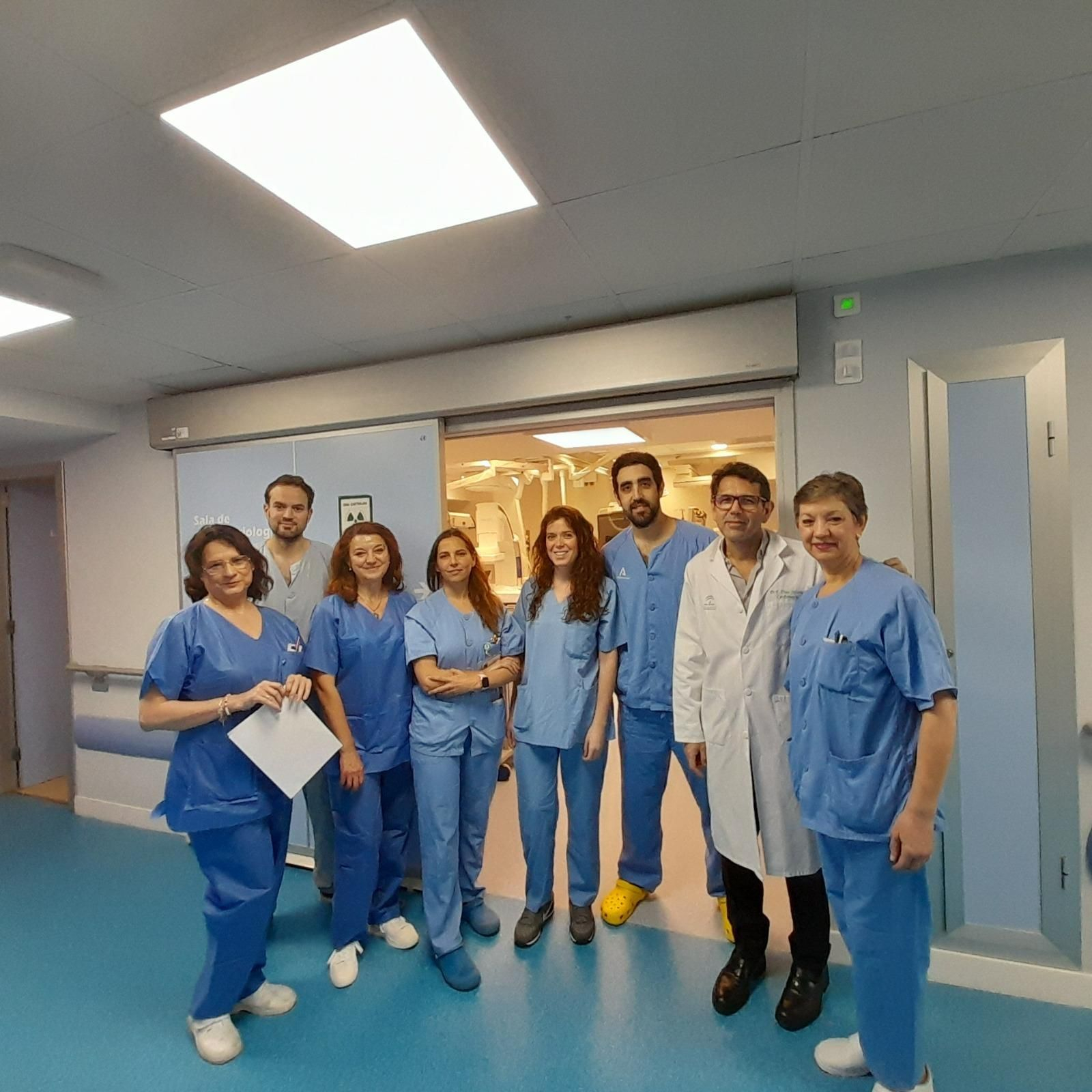 El equipo de la Unidad de Arritmias del Hospital Virgen Macarena que participa en el estudio mundial.