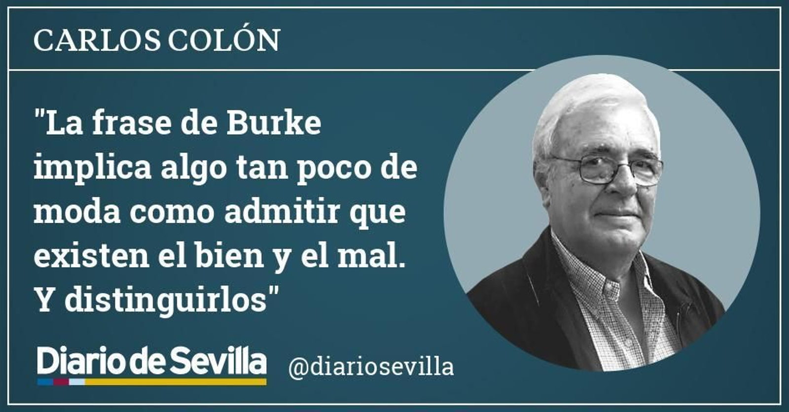 Para que el mal triunfe