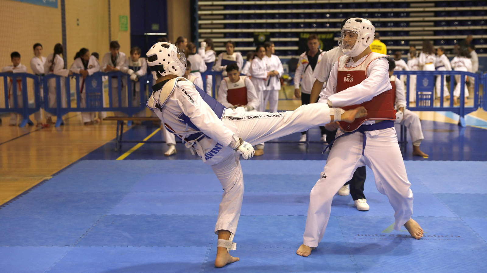 Jornada de torneo base de taekwondo olímpico
