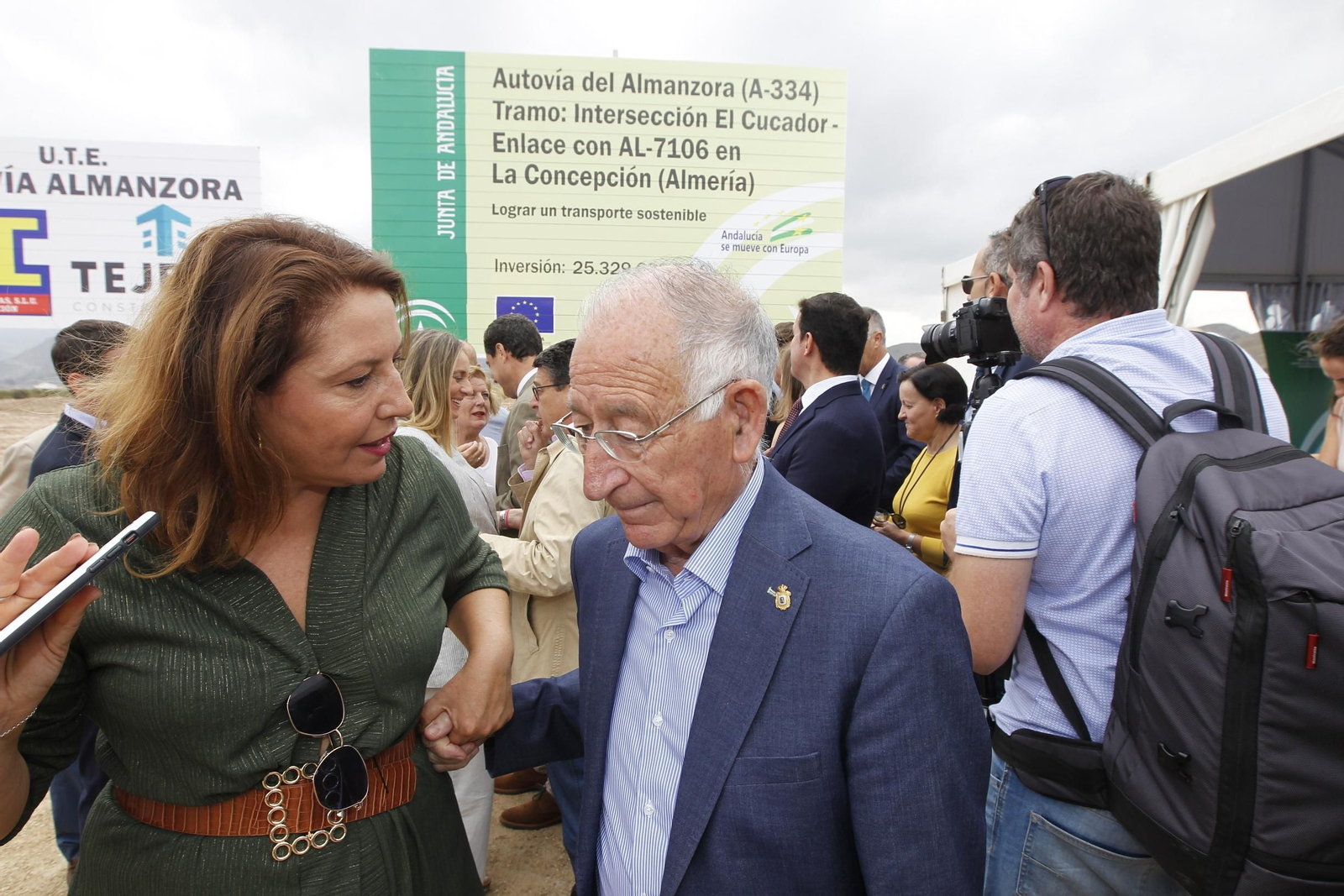 Fotogalería colocación primera piedra cuarto tramo Autovía del Almanzora