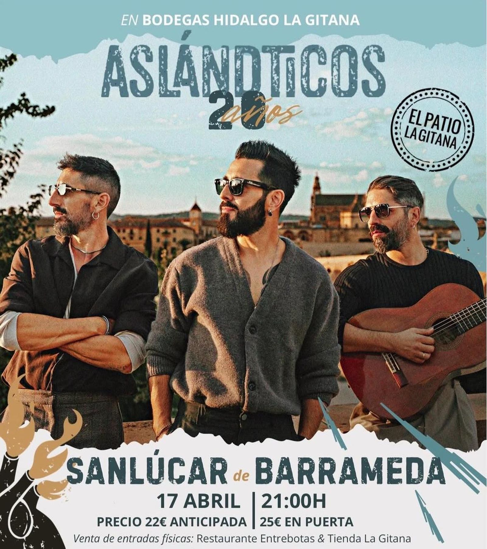 Aslántidos en Bodegas Hidalgo La Gitana. Sanlúcar.