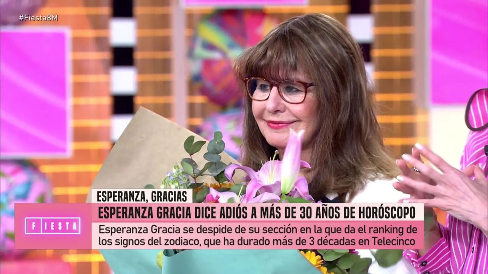 Esperanza Gracia se ha despedido de Telecinco con una emotiva entrevista en el programa 'Fiesta'.