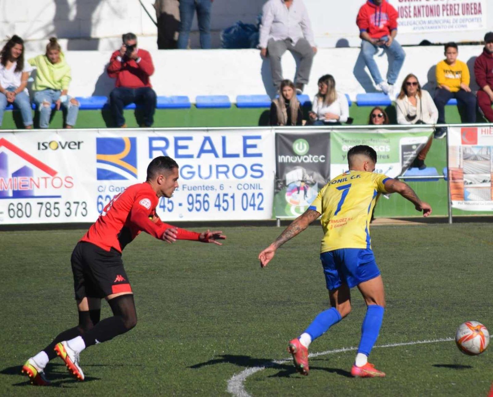El jugador del Conil Manu Heredia, en una imagen de archivo.