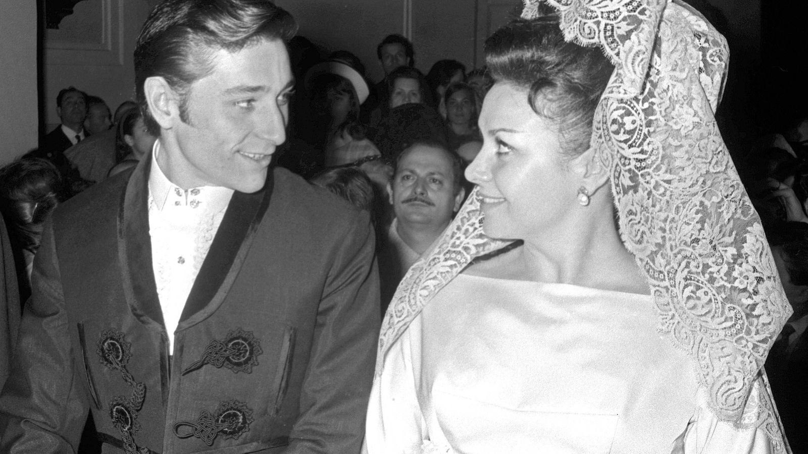 Marujita Díaz en la boda de Antonio Gades