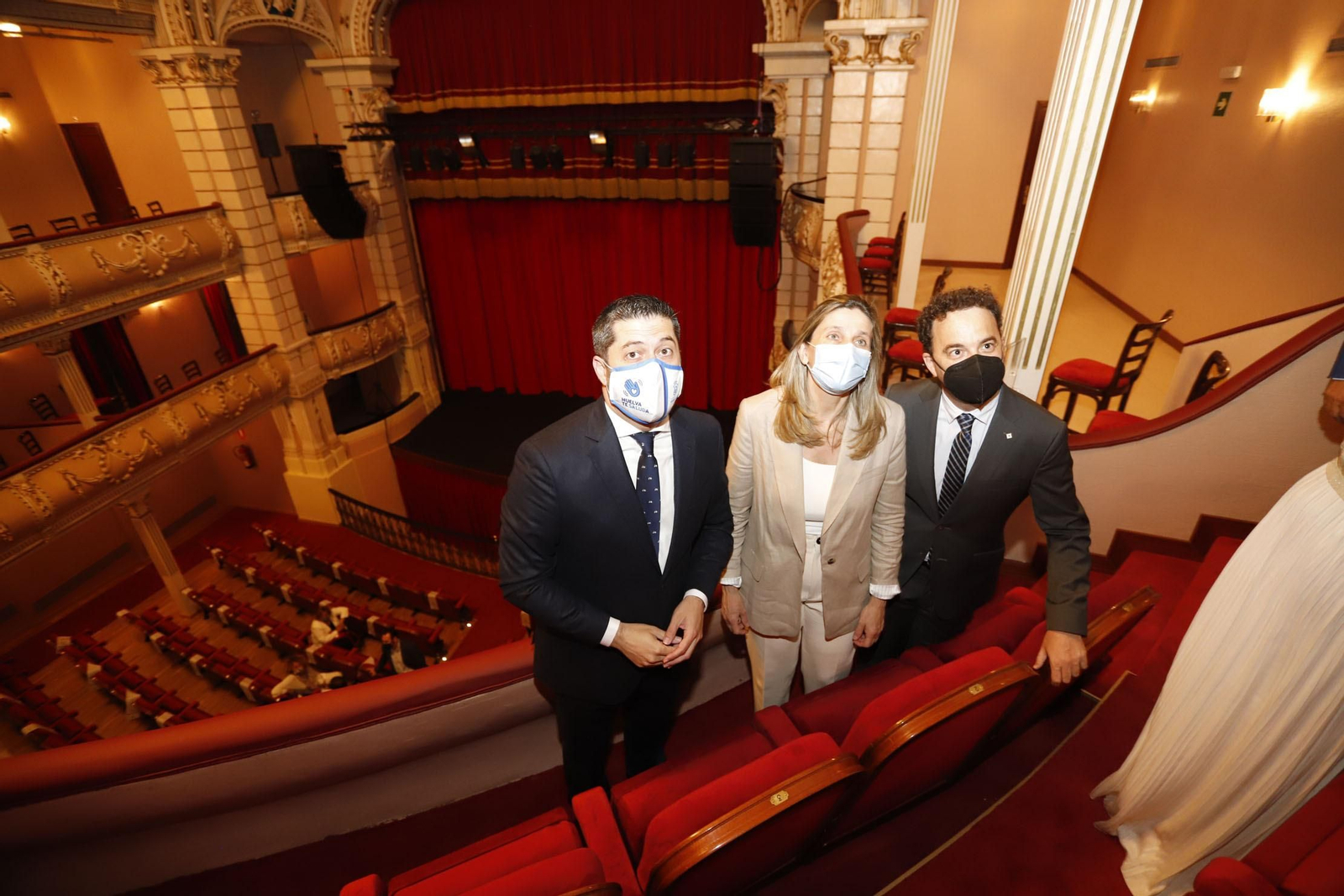 Imágenes la inauguración de la remodelación del Gran Teatro de Huelva