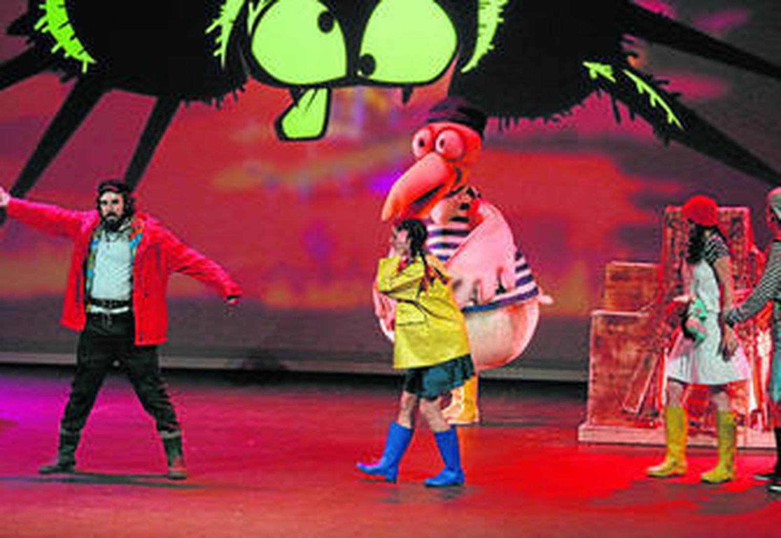 El espectáculo fue muy entretenido y gustó a los más pequeños y a los mayores.