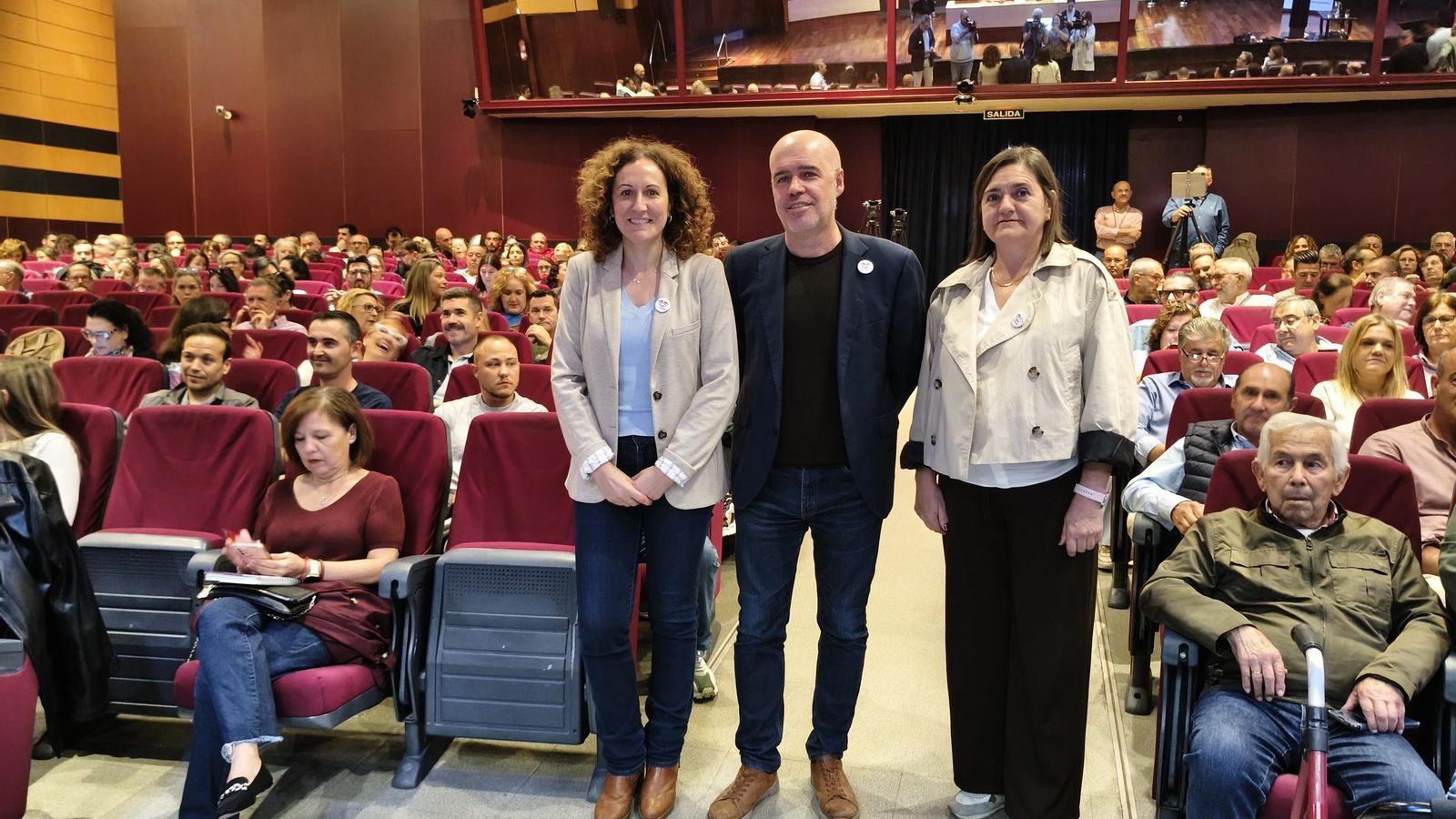 Nuria López, Unai Sordo y Marina Borrego.