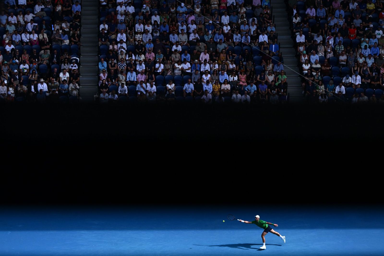 Las fotos de la retirada de Musetti ante Djokovic y del resto de cuartos de final