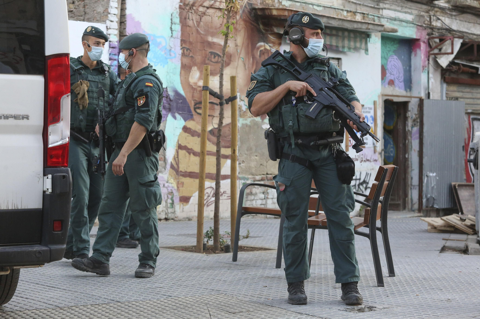 Las fotos de la operación de la Guardia Civil contra el terrorismo internacional en Málaga