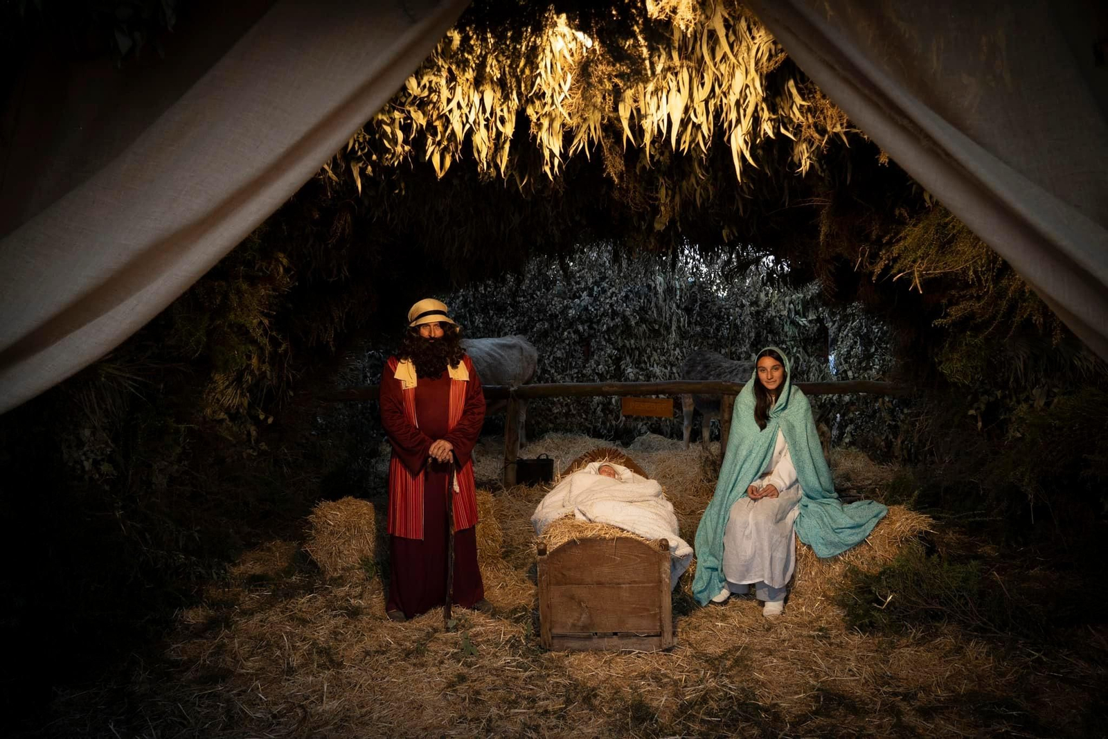 Una escena del Belén Viviente de El Rocío este 2024.