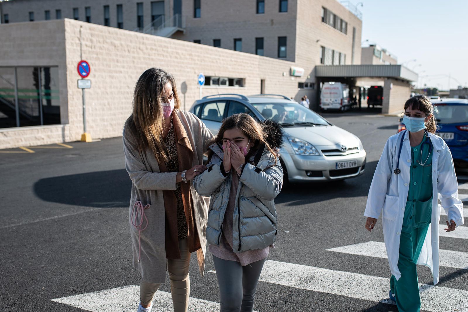 Reacción de María Ramos al conocer la sorpresa de sus compañeros.