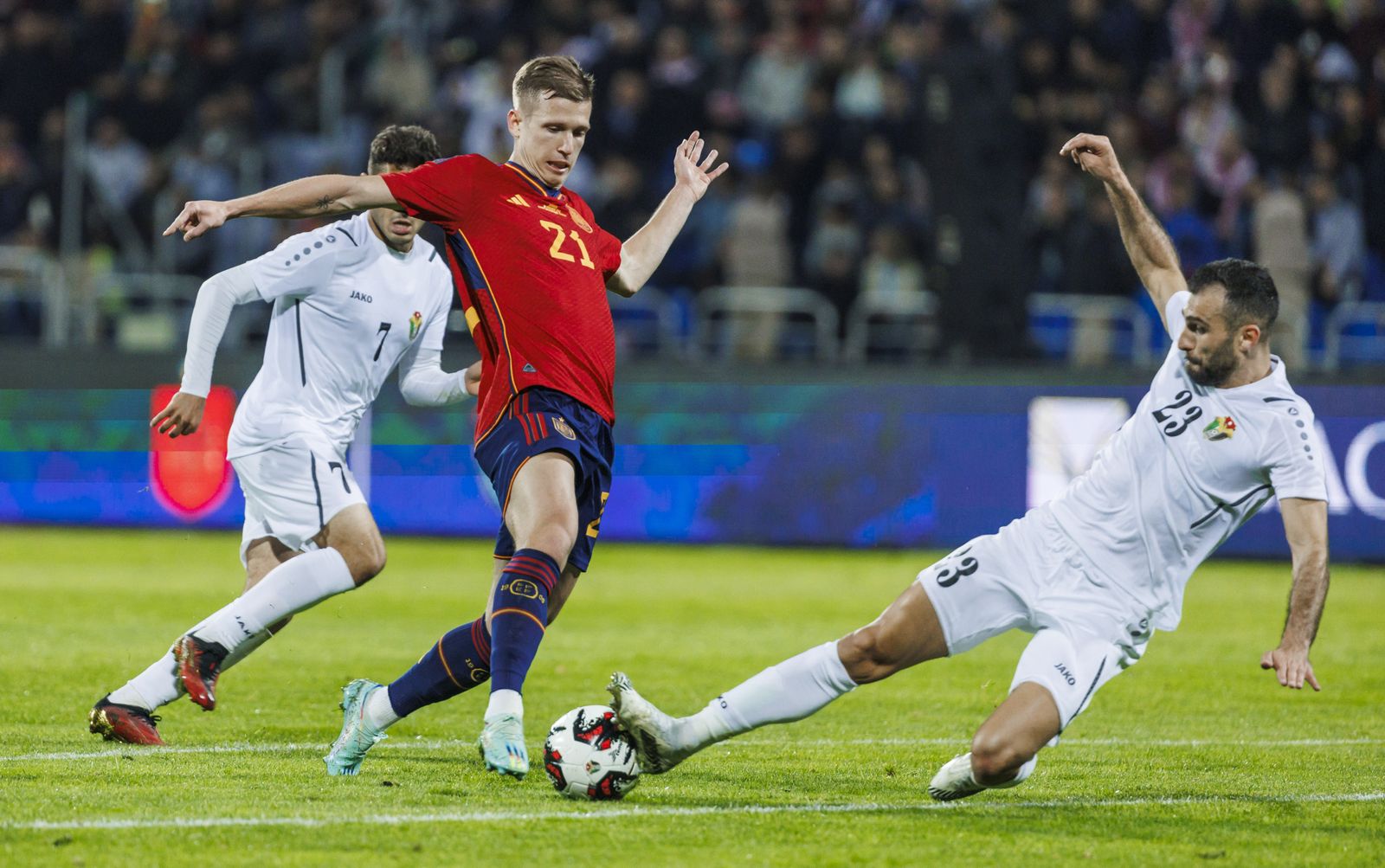 Las imágenes del Jordania - España previo al Mundial de Qatar