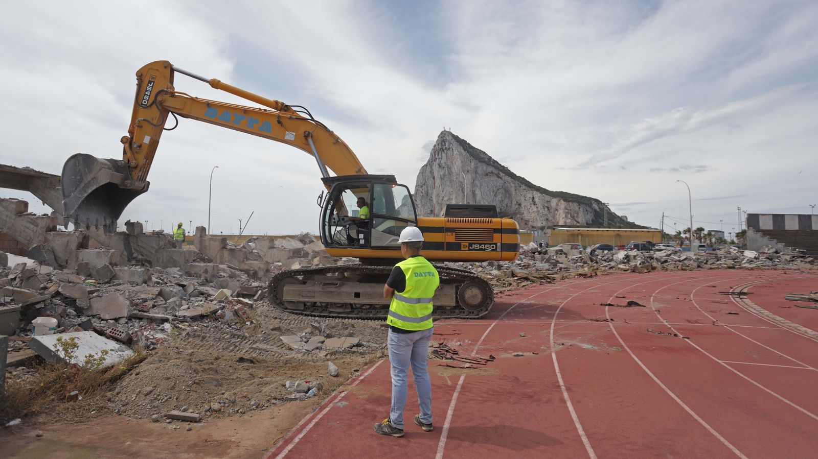 Las obras del estadio Municipal de La Línea