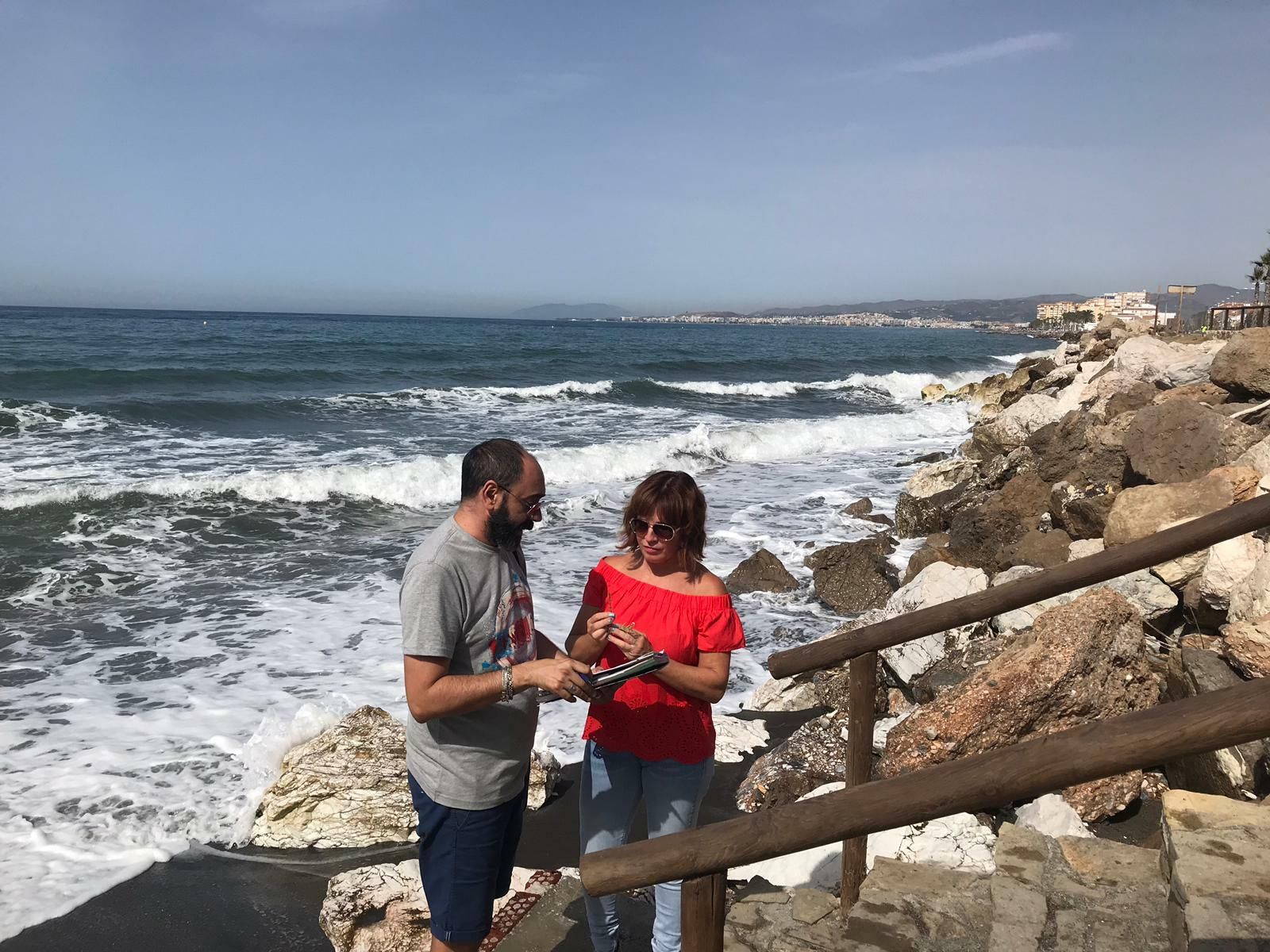 Estudios previos para la regeneración de la playa Mezquitilla con arena de escombros.