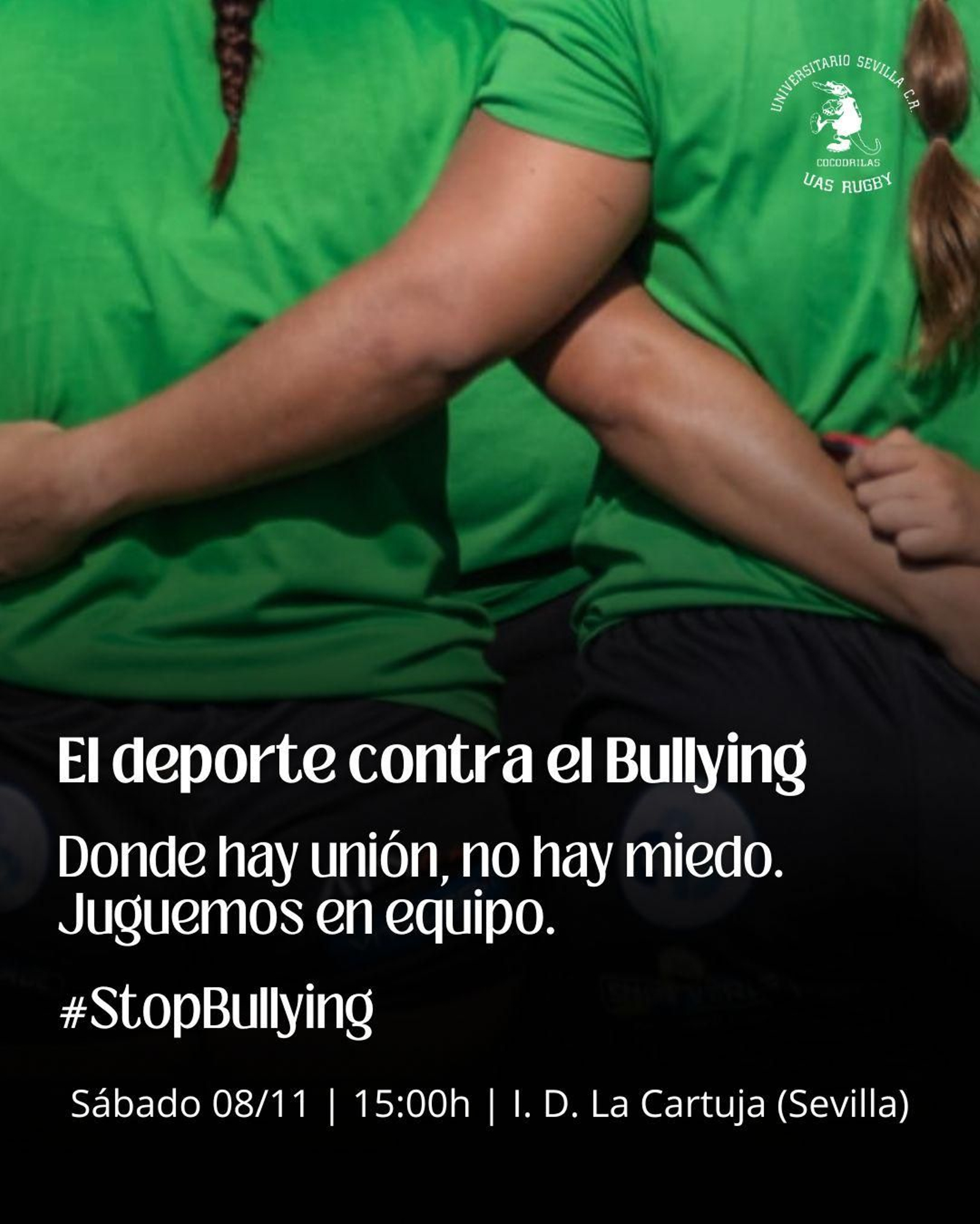 El cartel confeccionado por las Cocodrilas para promocionar el homenaje a Sandra Peña.