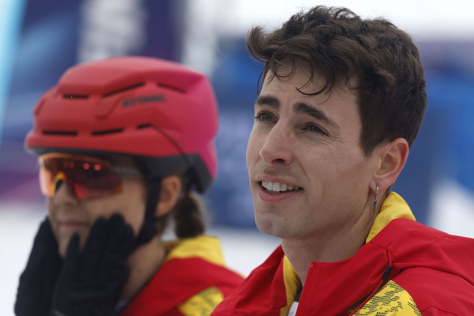 Las mejores fotos de la carrera de Ana Alonso y Oriol Cardona, bronce en el relevo mixto en los Juegos Olímpicos de Invierno