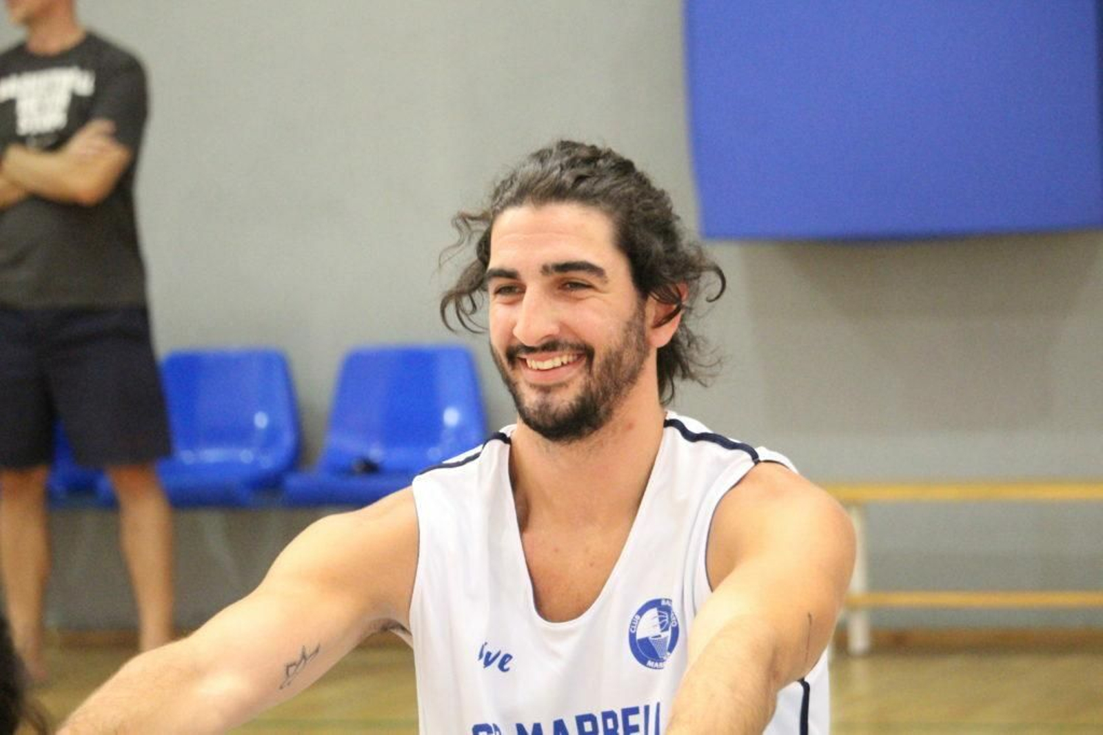 Juanpe Jiménez, en un entrenamiento.