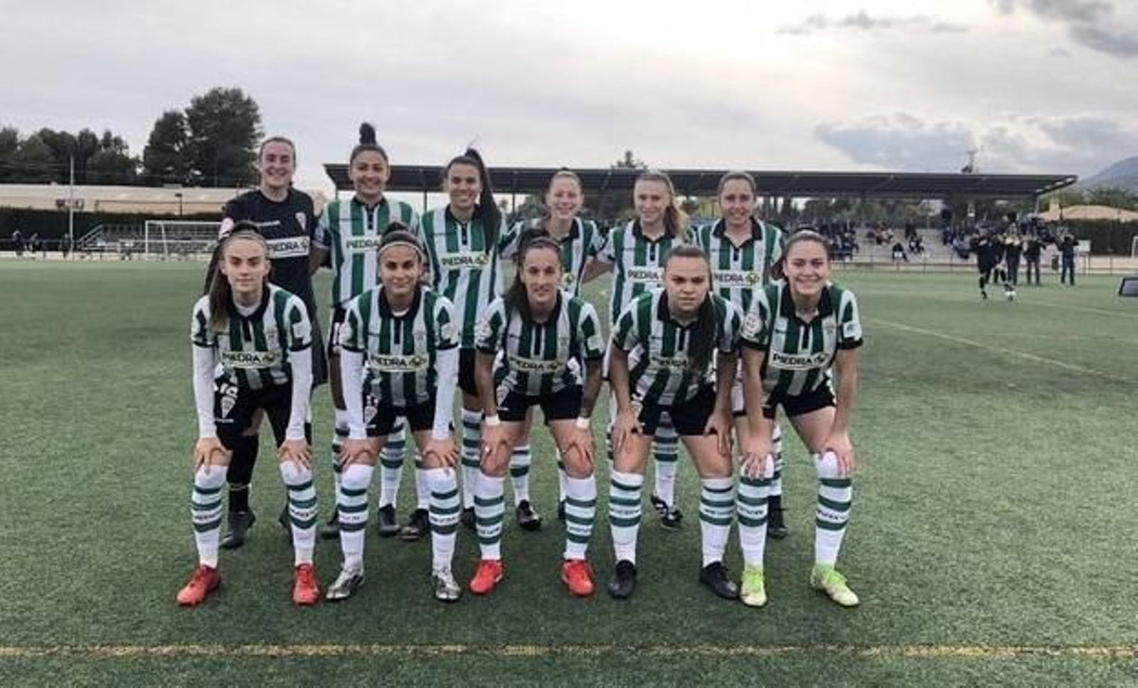 Formación inicial del Córdoba Femenino ante el Alhama.