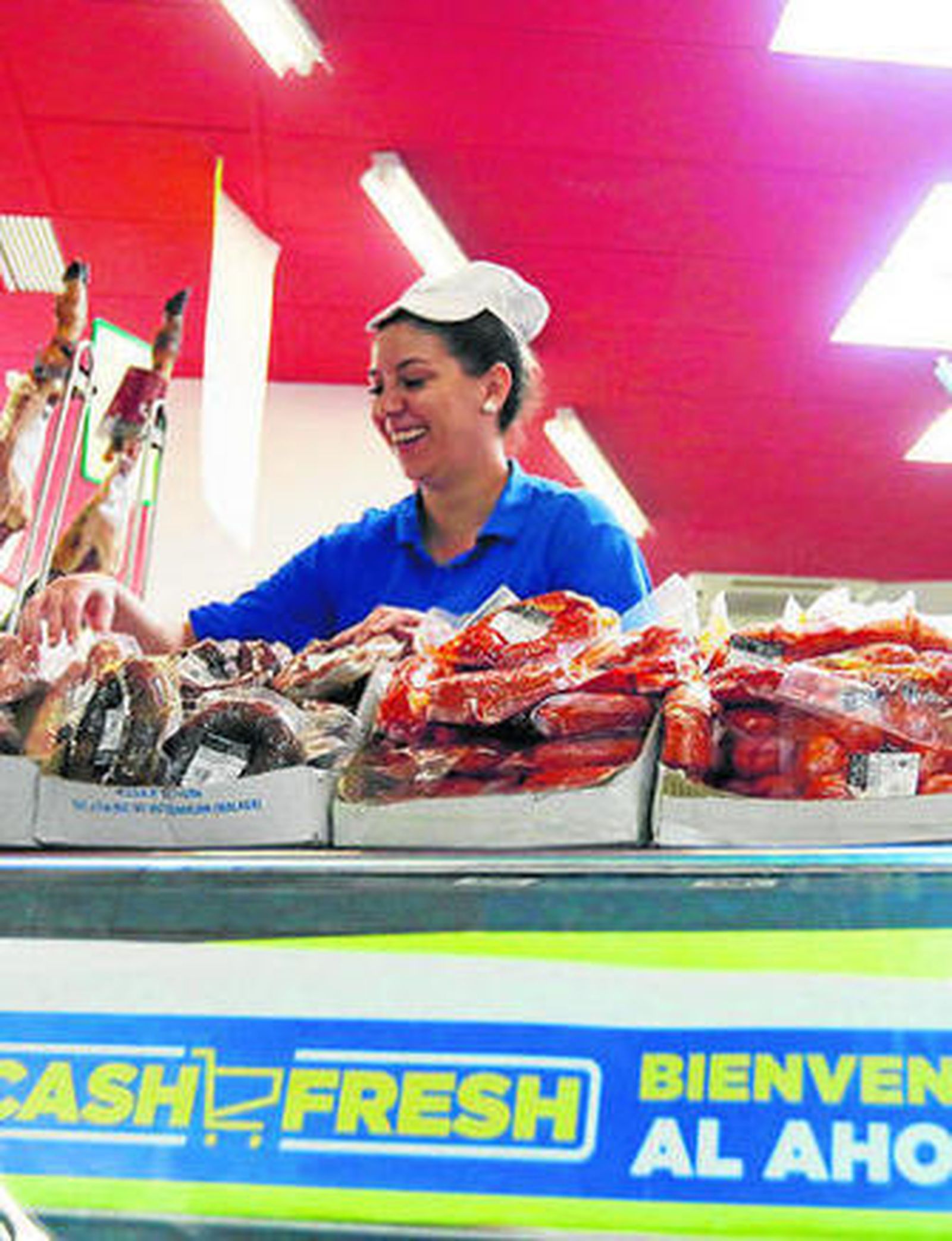 Uno de los expositores del Cash Fresh de Isla de la Gomera.