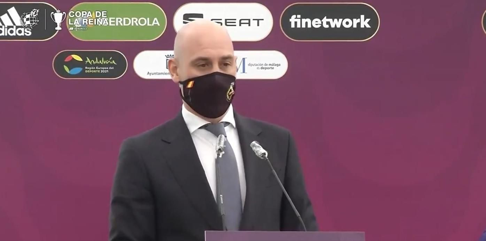 Luis Rubiales, este jueves en Málaga.
