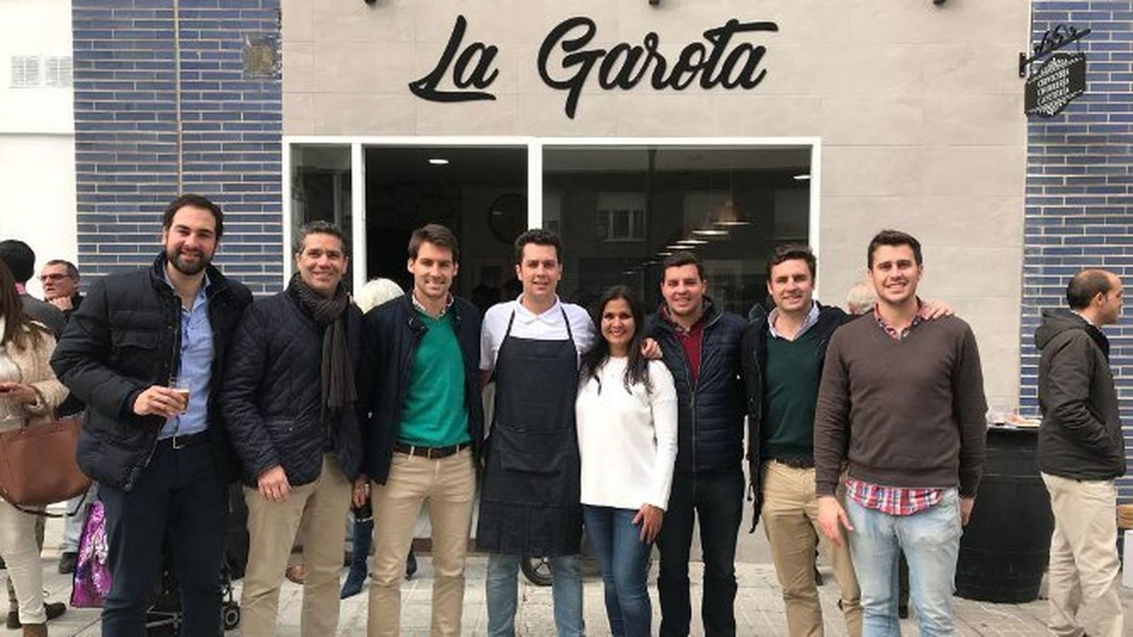 Carlos y Rafa Lucero, Coco Goenechea, Pedro Fernández Jara, Cristina Cardoso, Pablo Jara, Antonio Bresca y Álvaro Fernández Jara.