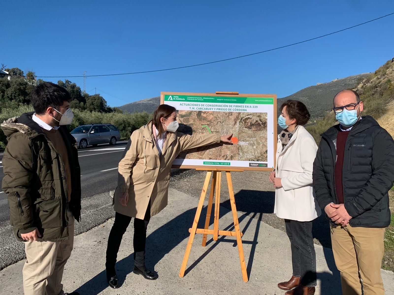 Visita a la zona de la intervención.