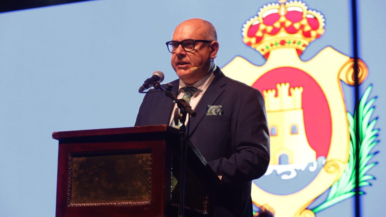 José Ojeda, durante su pregón. José Ojeda, durante su pregón.
