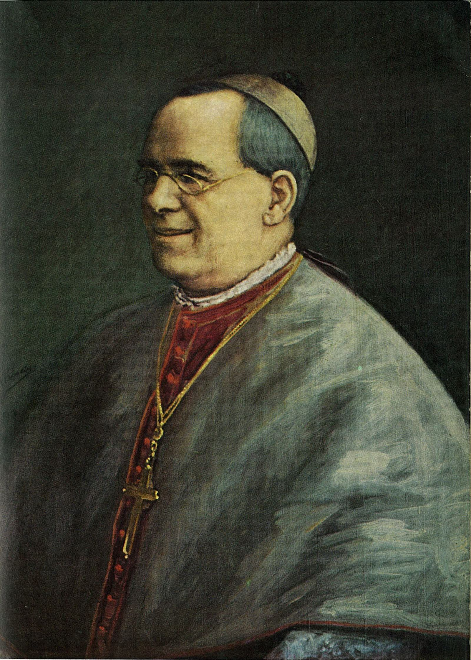 Santos Zárate Martínez, obispo. Óleo Díaz Molina