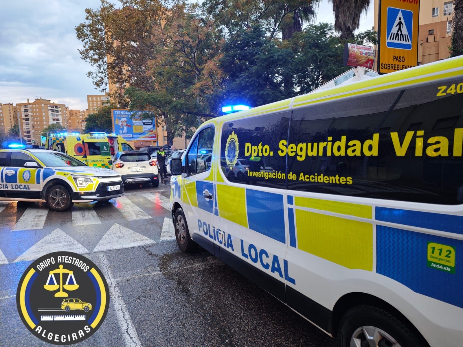 Un control de la Policía Local de Algeciras.