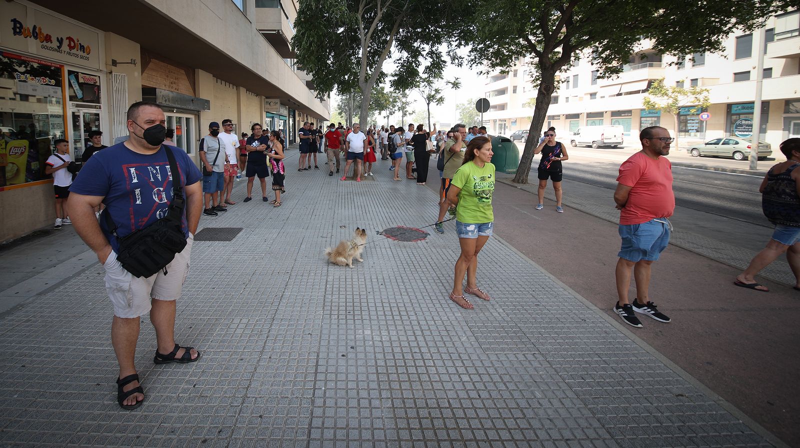El fuego llega a las  casapuertas en Jerez