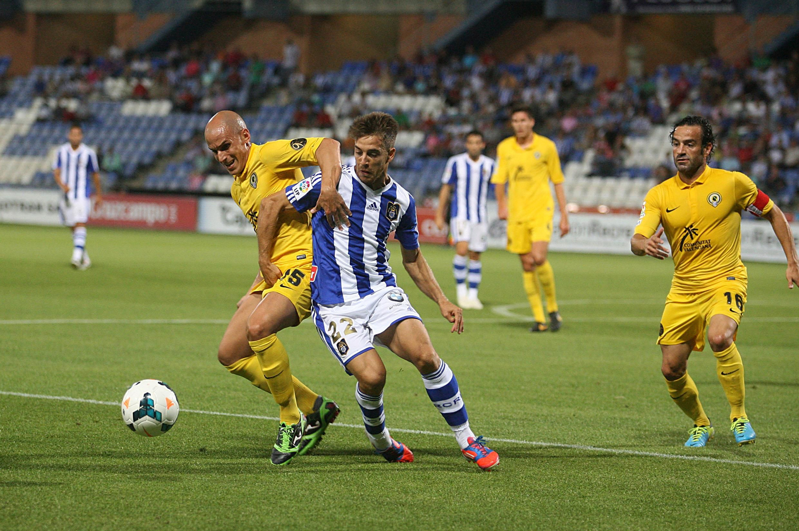 Un lance del último Recre-Hércules en el Nuevo Colombino.