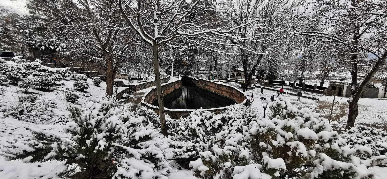 La nieve en la localidad de Alfacar