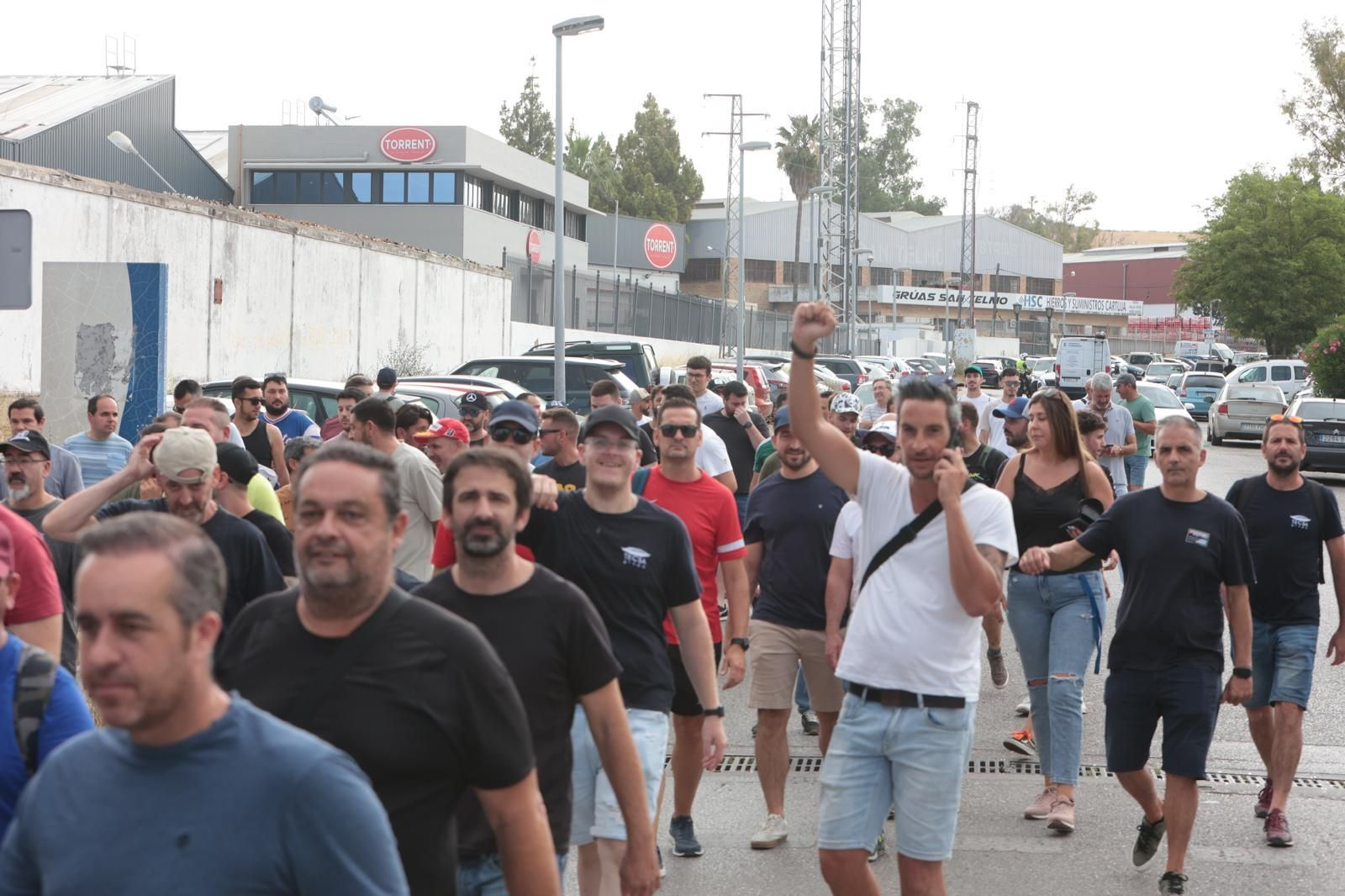 Imágenes de la segunda jornada de huelga del metal en Jerez Imágenes de la segunda jornada de huelga del metal en Jerez