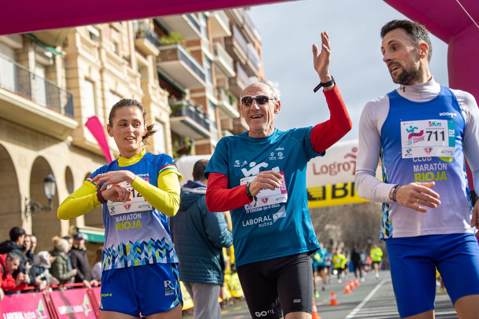 Fermín Cacho tras participar en la IV edición de la carrera "En Logroño se corre"