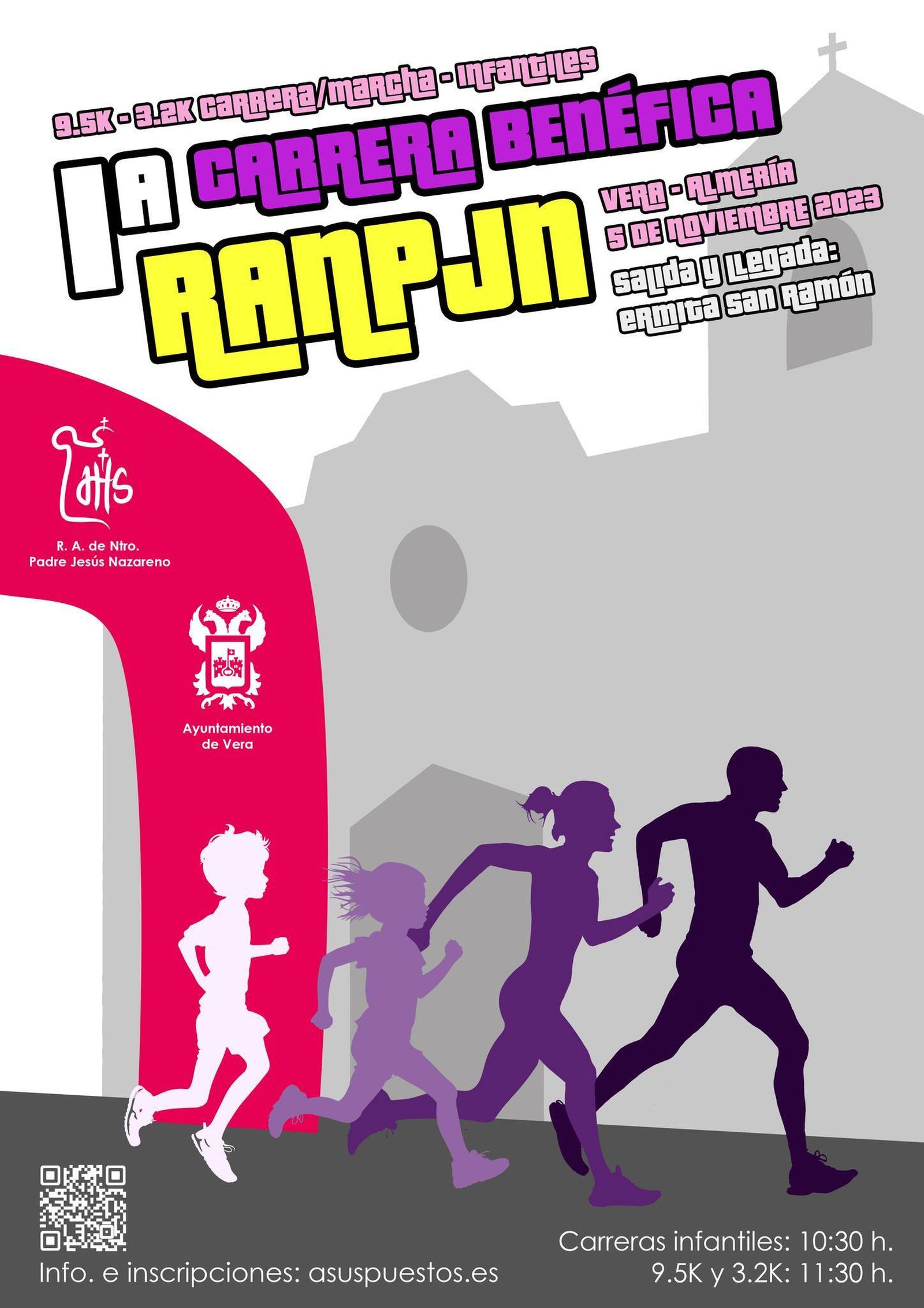 Cartel de la carrera benéfica.