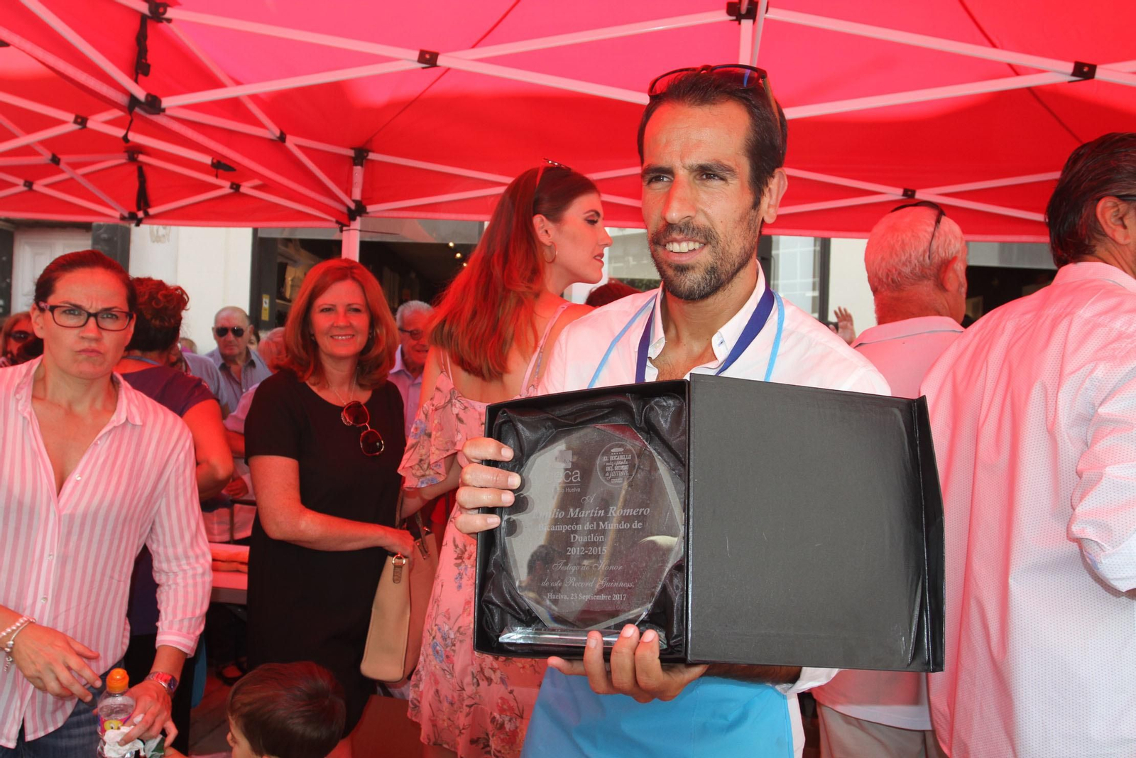 Record Guinnes del bocadillo de jamón mas grande del mundo, en Huelva