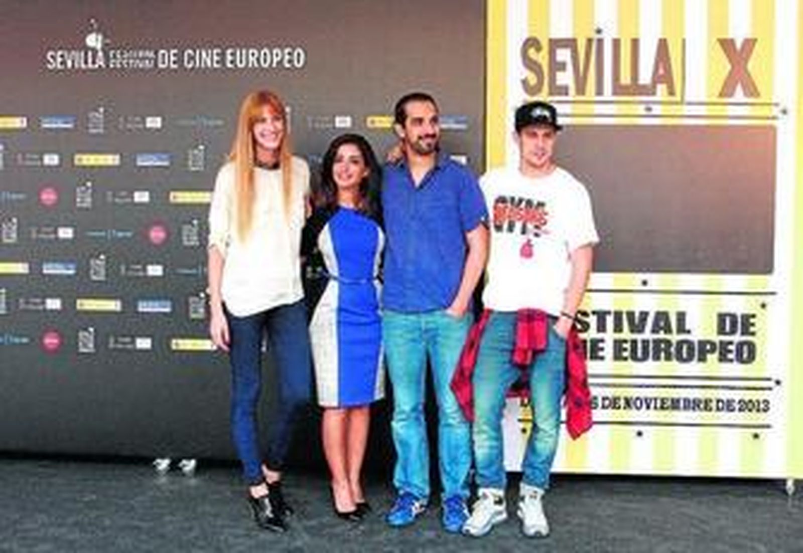Laura Sánchez, Inma Cuesta, Javier Ruiz Caldera y Martiño Rivas, ayer en el hotel Plaza de Armas.