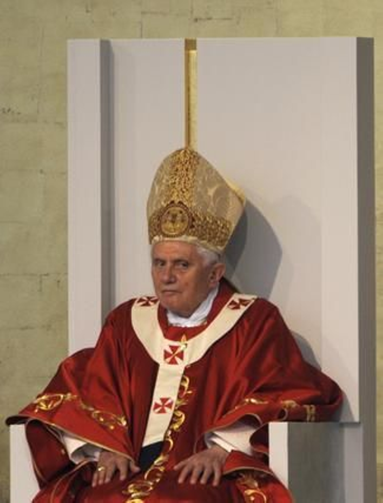 Ratzinger visita Santiago en su segunda visita a España como Pontífice. / AFP