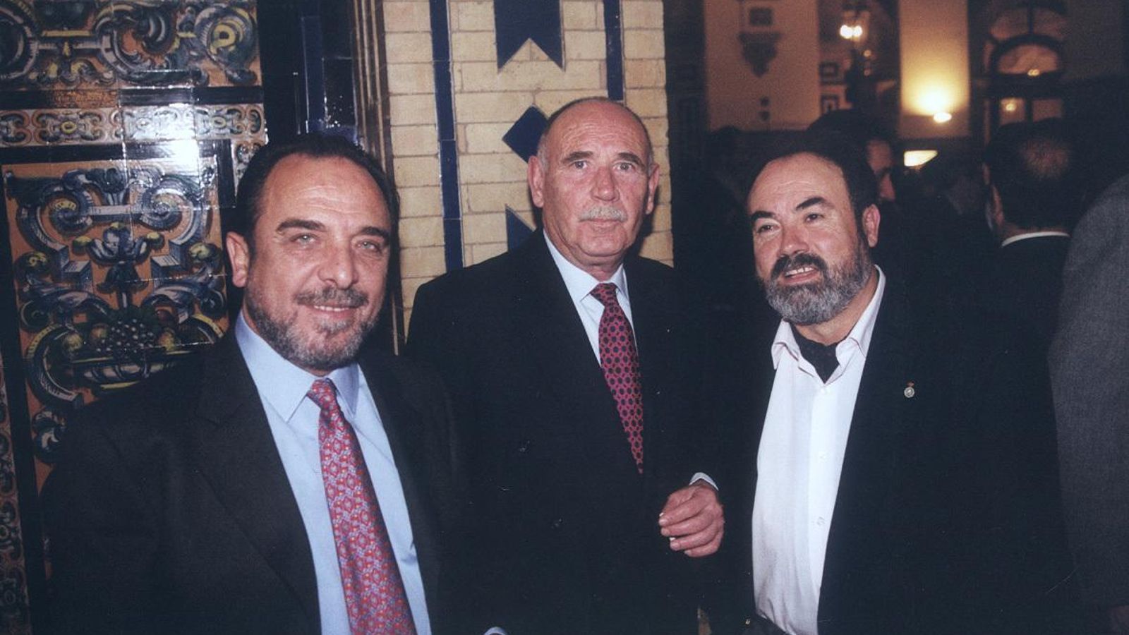 Los históricos sindicalitas Saborido, Soto y Acosta, en una imagen de archivo