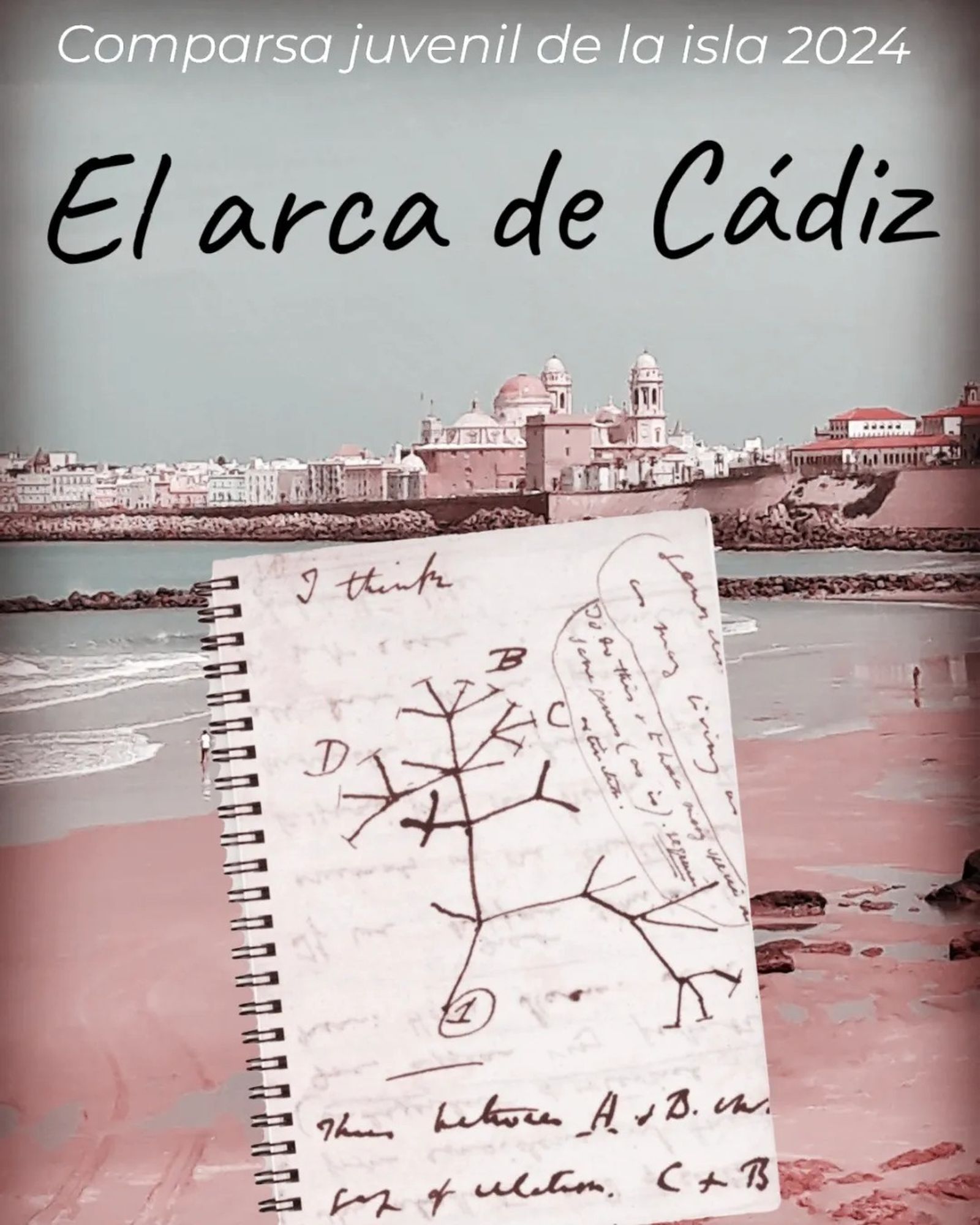 El cartel de la comparsa juvenil 'El arca de Cádiz'.