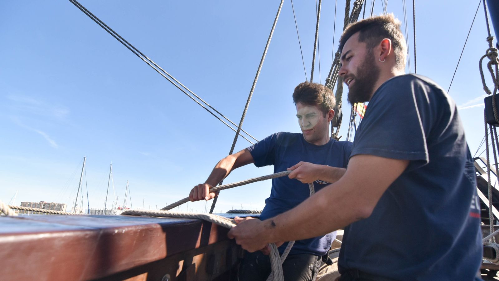 Las fotos del Galeón Andalucía en el Puerto de la Alcaidesa