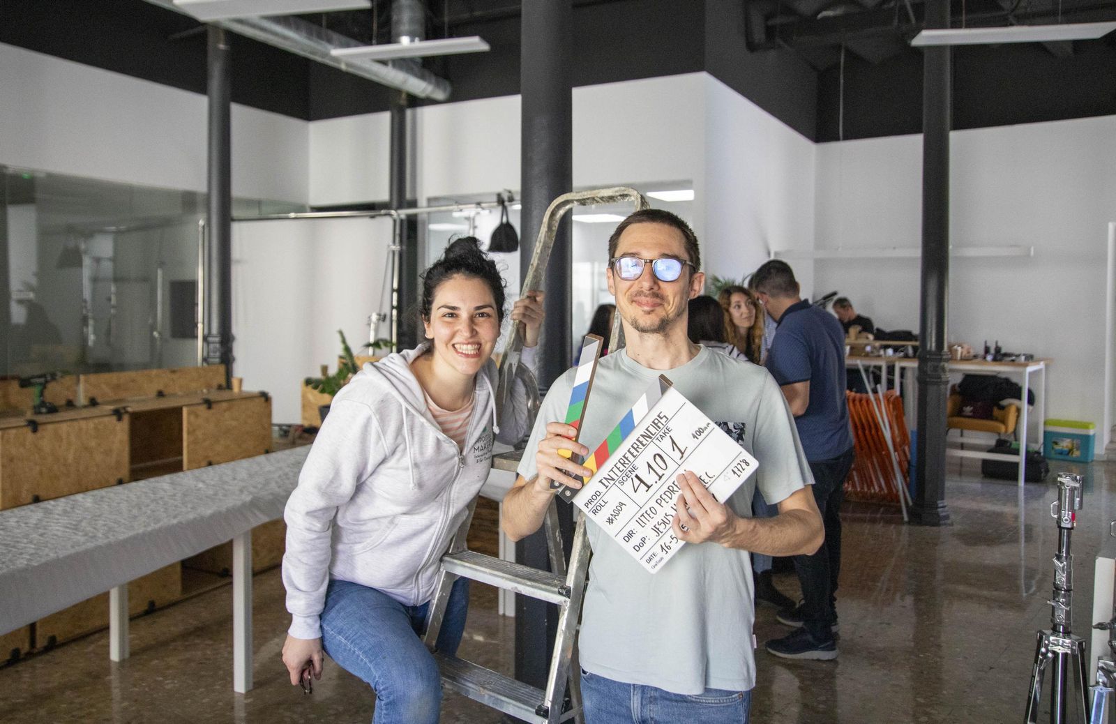 Las imágenes del rodaje del Corto Interferencias en Almería