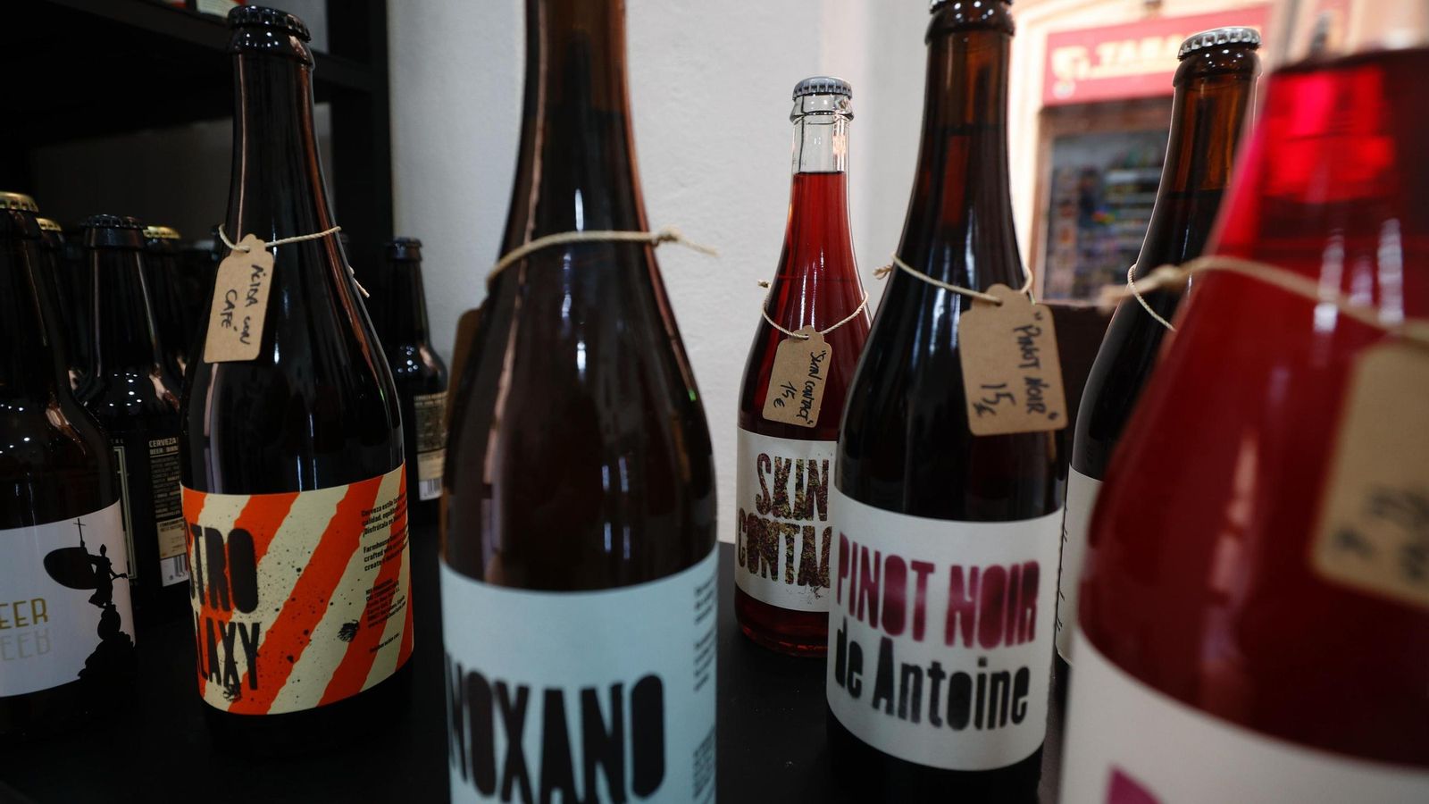 Algunas cervezas que se pueden encontrar en esta tienda.