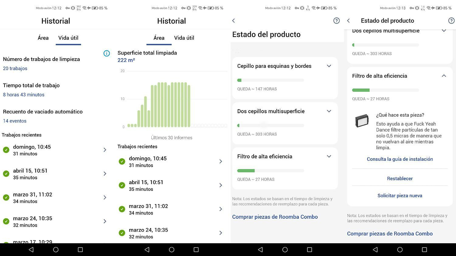 Robot aspirador y friegasuelos Roomba Combo j9+ - App iRobot