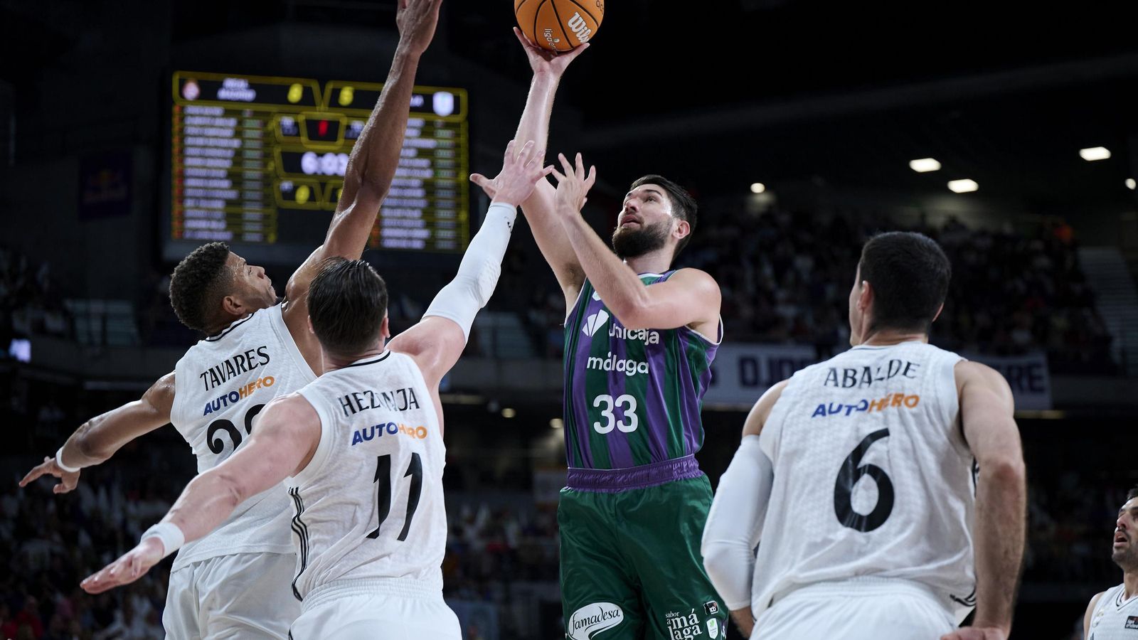 El Real Madrid-Unicaja, en fotos