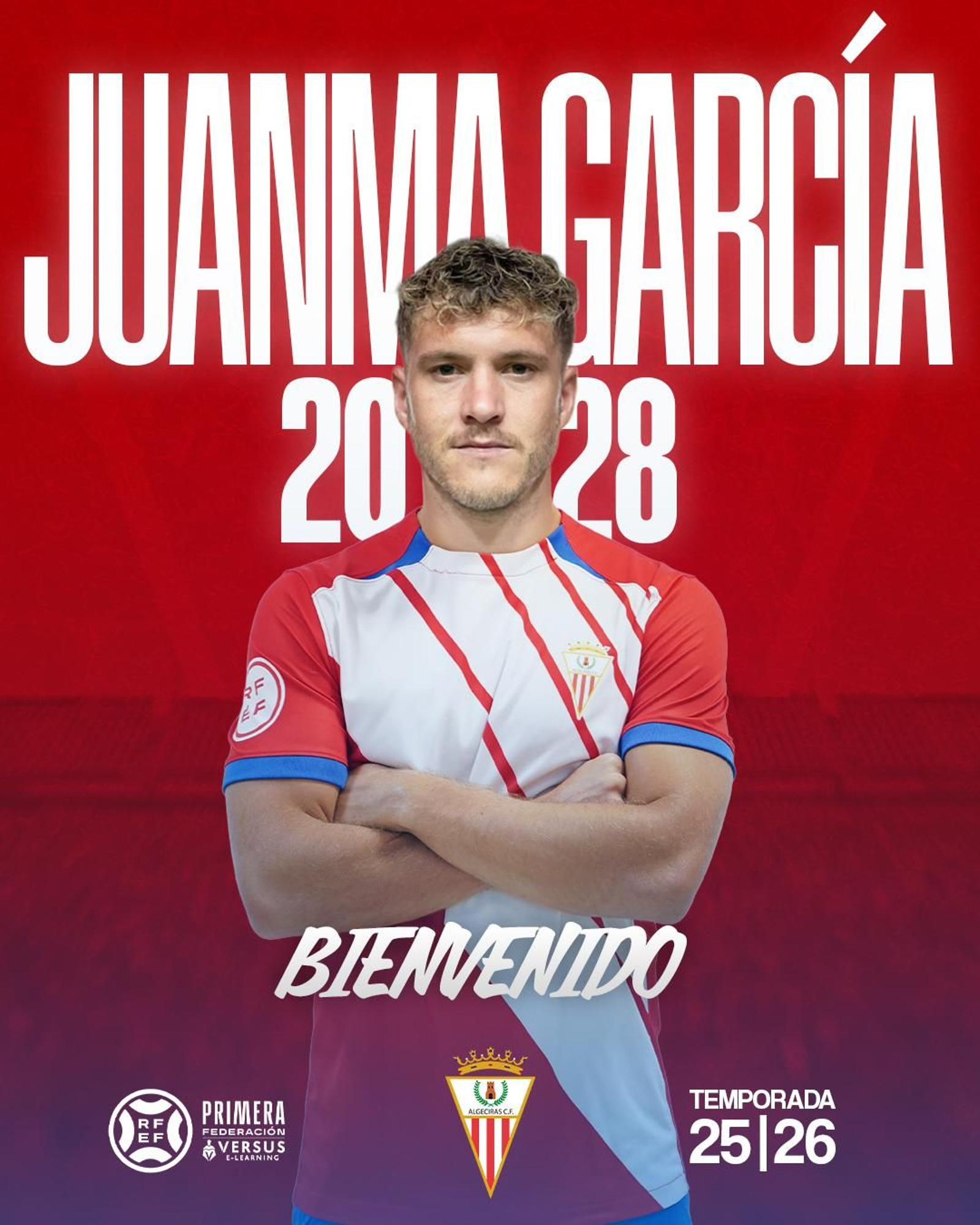 Bienvenida del Algeciras CF a su nuevo fichaje, Juanma García