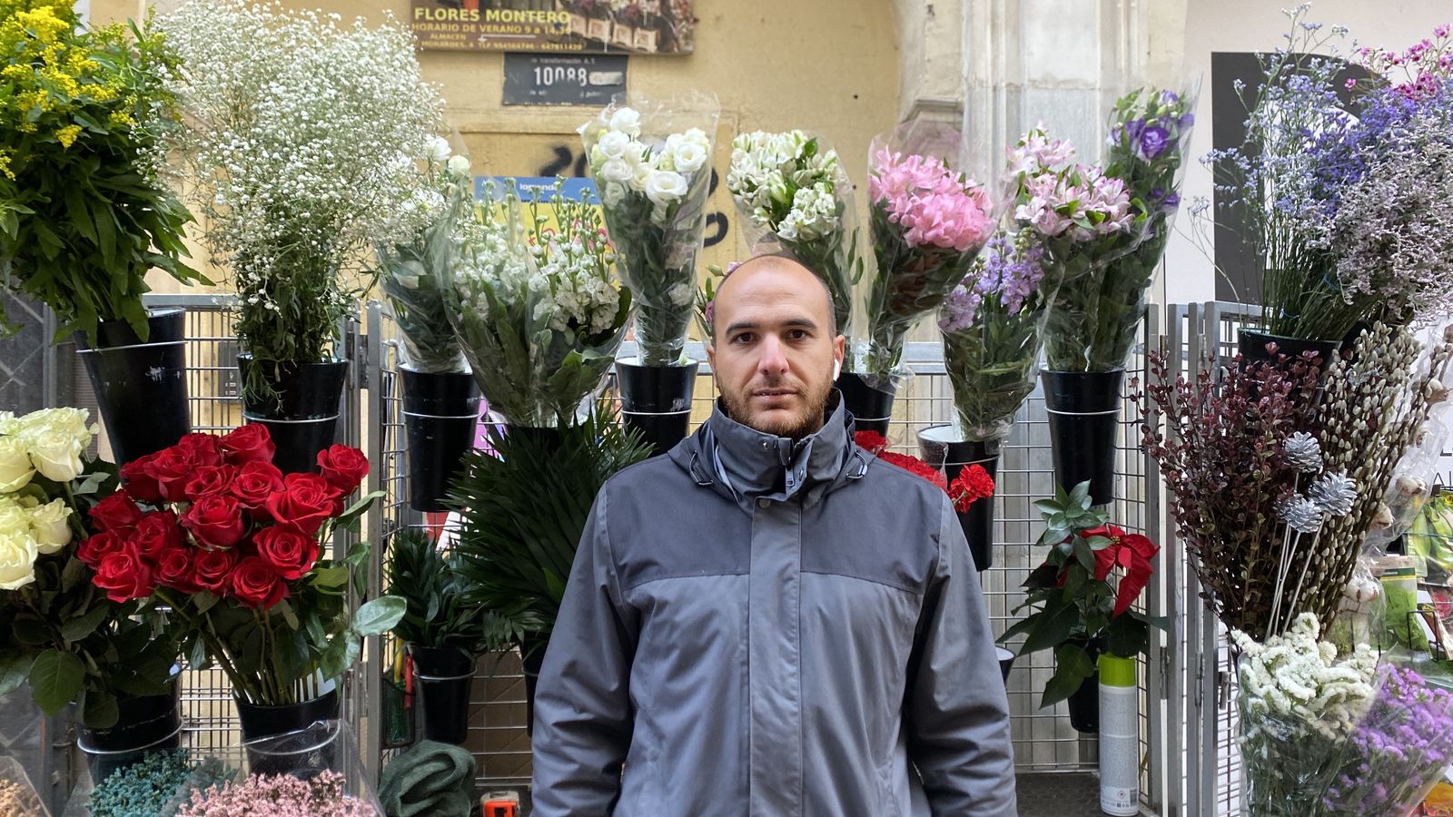 Pablo Fernández de la floristería Montero